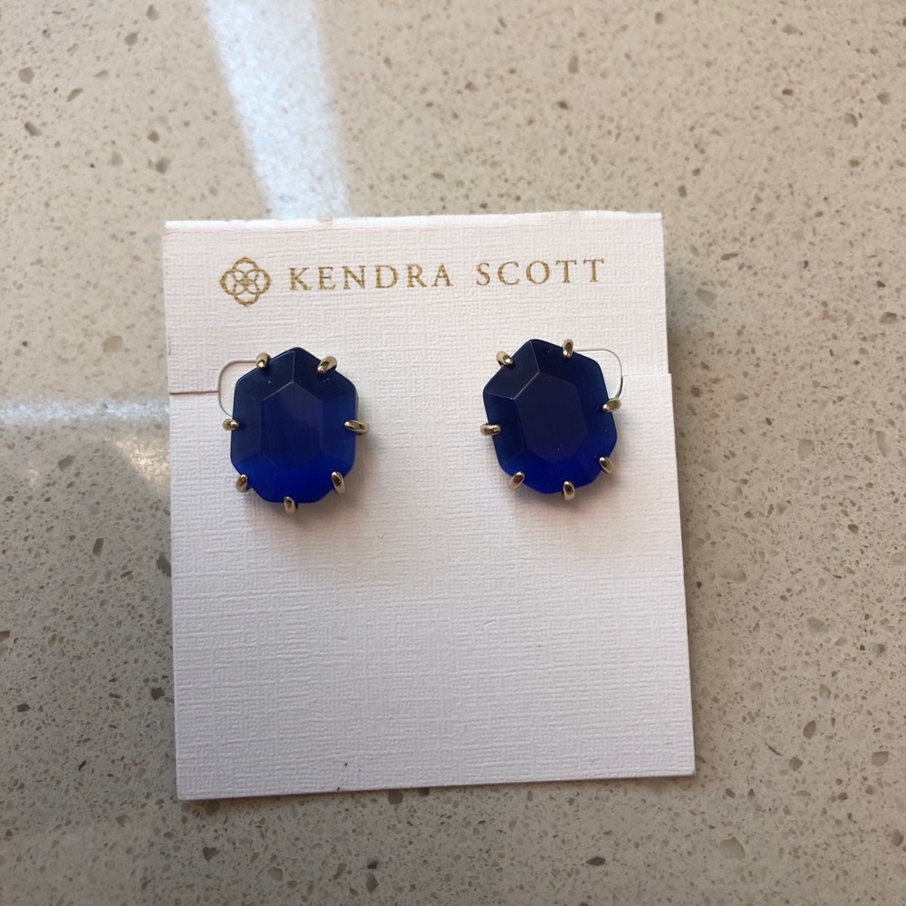 Blue Kendra Scott studs